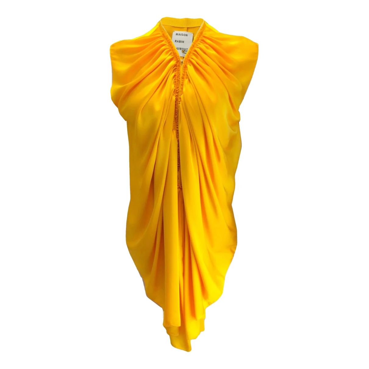 Pre-owned Maison Rabih Kayrouz Top In Yellow