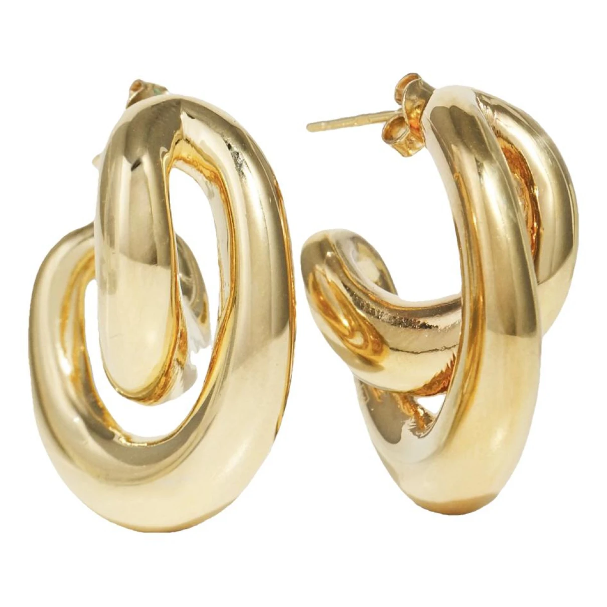 Pre-owned Charlotte Chesnais Silver Earrings In Gold