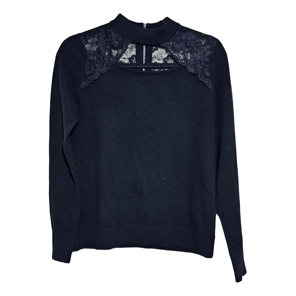 Pre-owned Autumn Cashmere Cashmere Top In Black