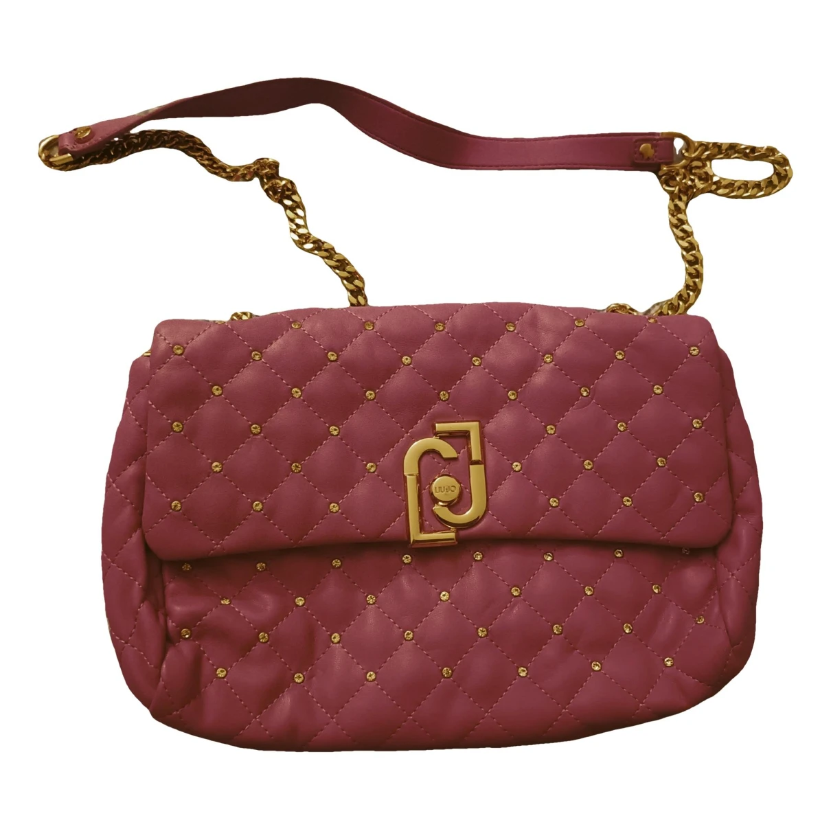 Pre-owned Liujo Faux Fur Handbag In Pink