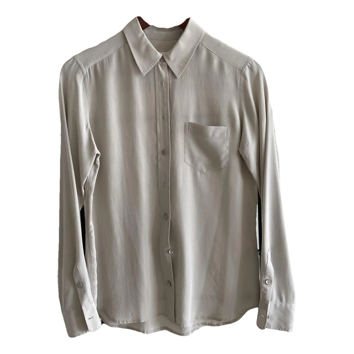 Pre-owned Equipment Silk Shirt In Grey