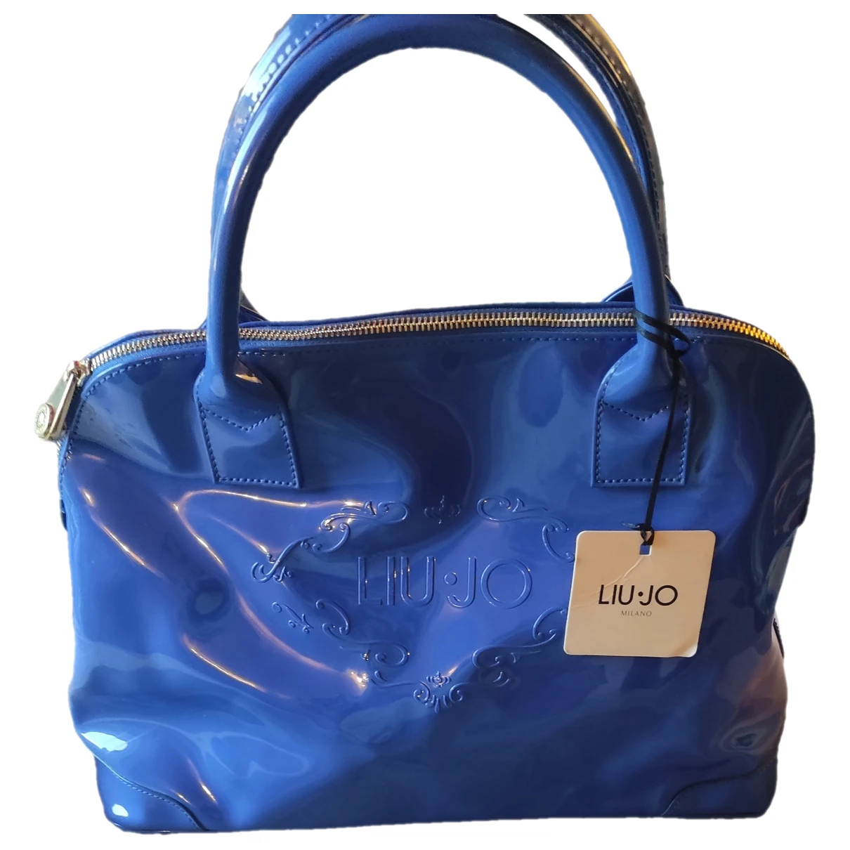 Pre-owned Liujo Vegan Leather Handbag In Blue