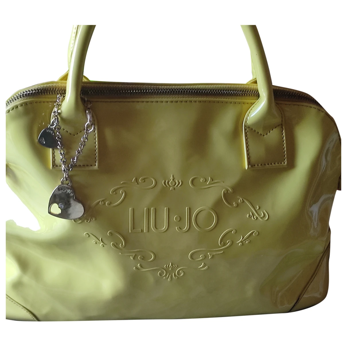Pre-owned Liujo Vegan Leather Handbag In Yellow