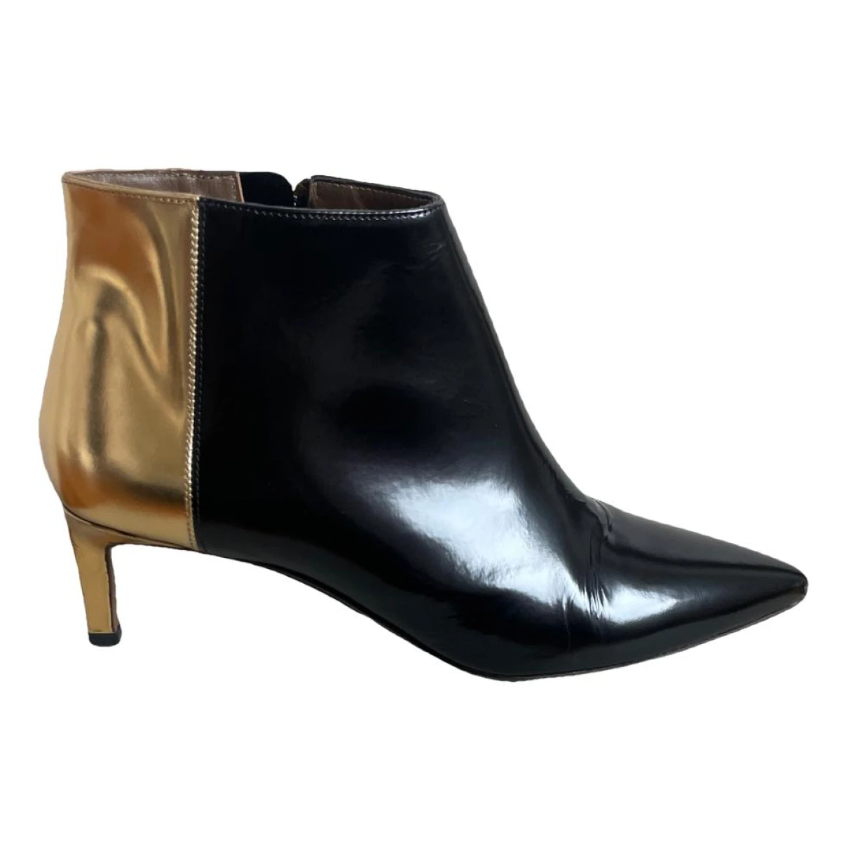 Pre-owned Marni Leather Boots In Black