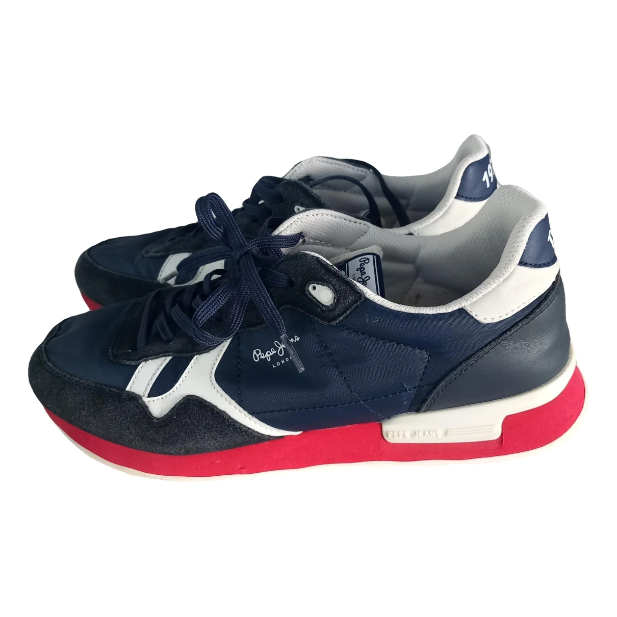 Pre-owned Pepe Jeans Leather Low Trainers In Multicolour