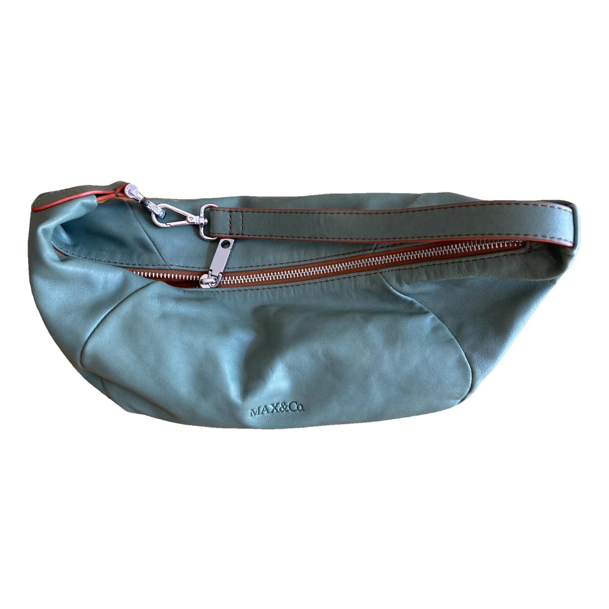 Pre-owned Max & Co Leather Bag In Green
