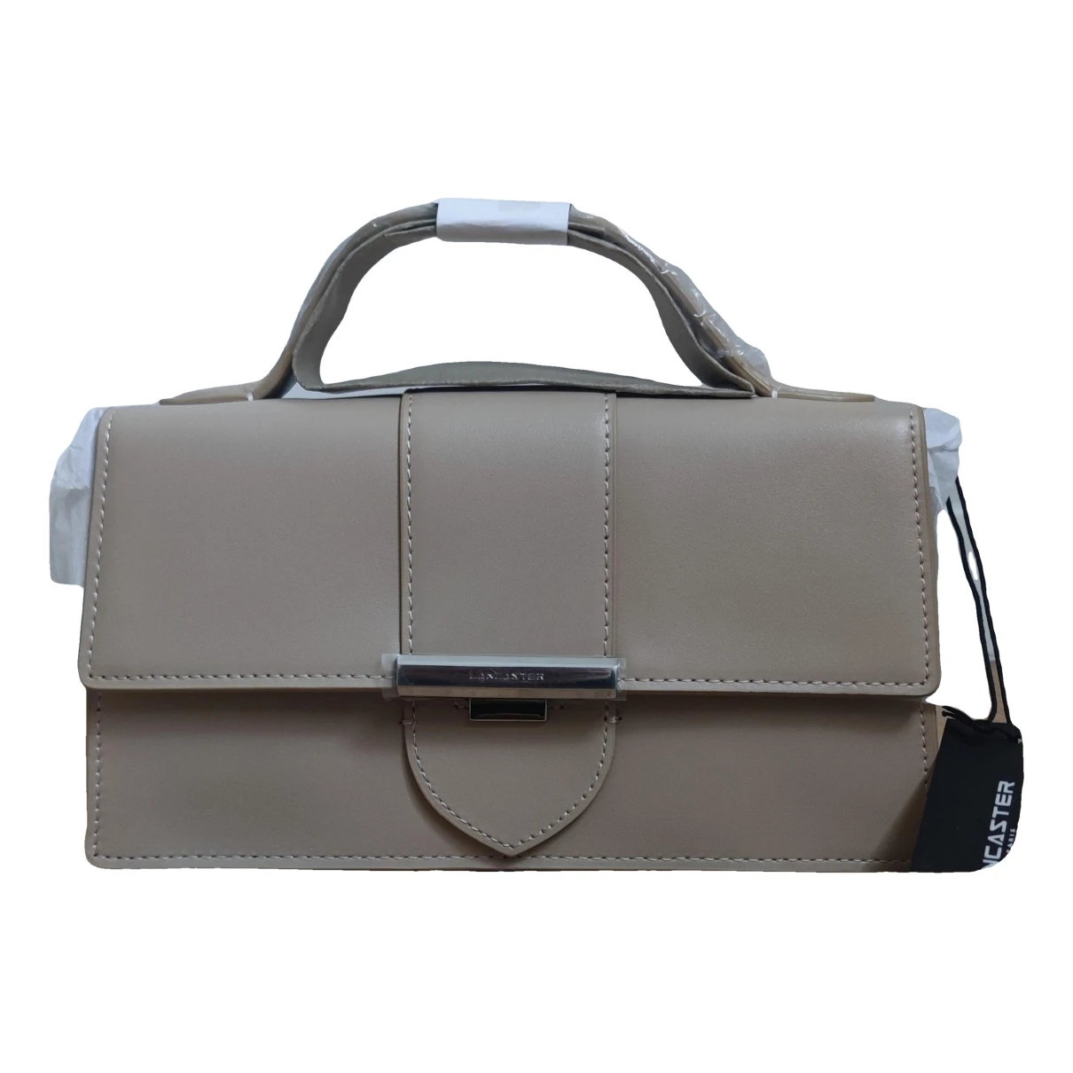 Pre-owned Lancaster Leather Mini Bag In Beige