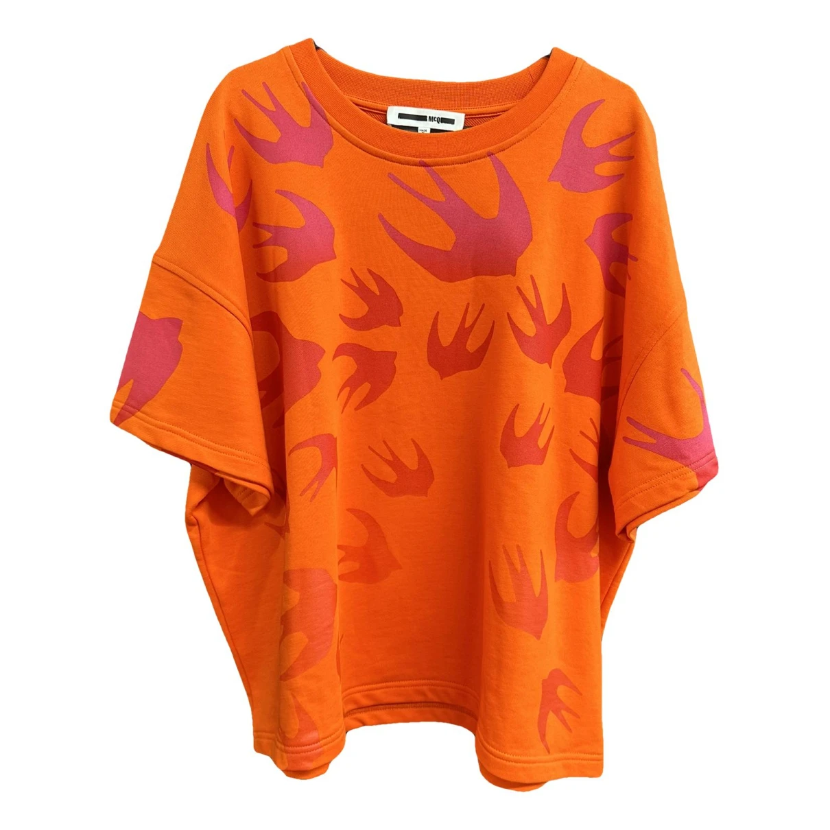 Pre-owned Mcq By Alexander Mcqueen T-shirt In Orange