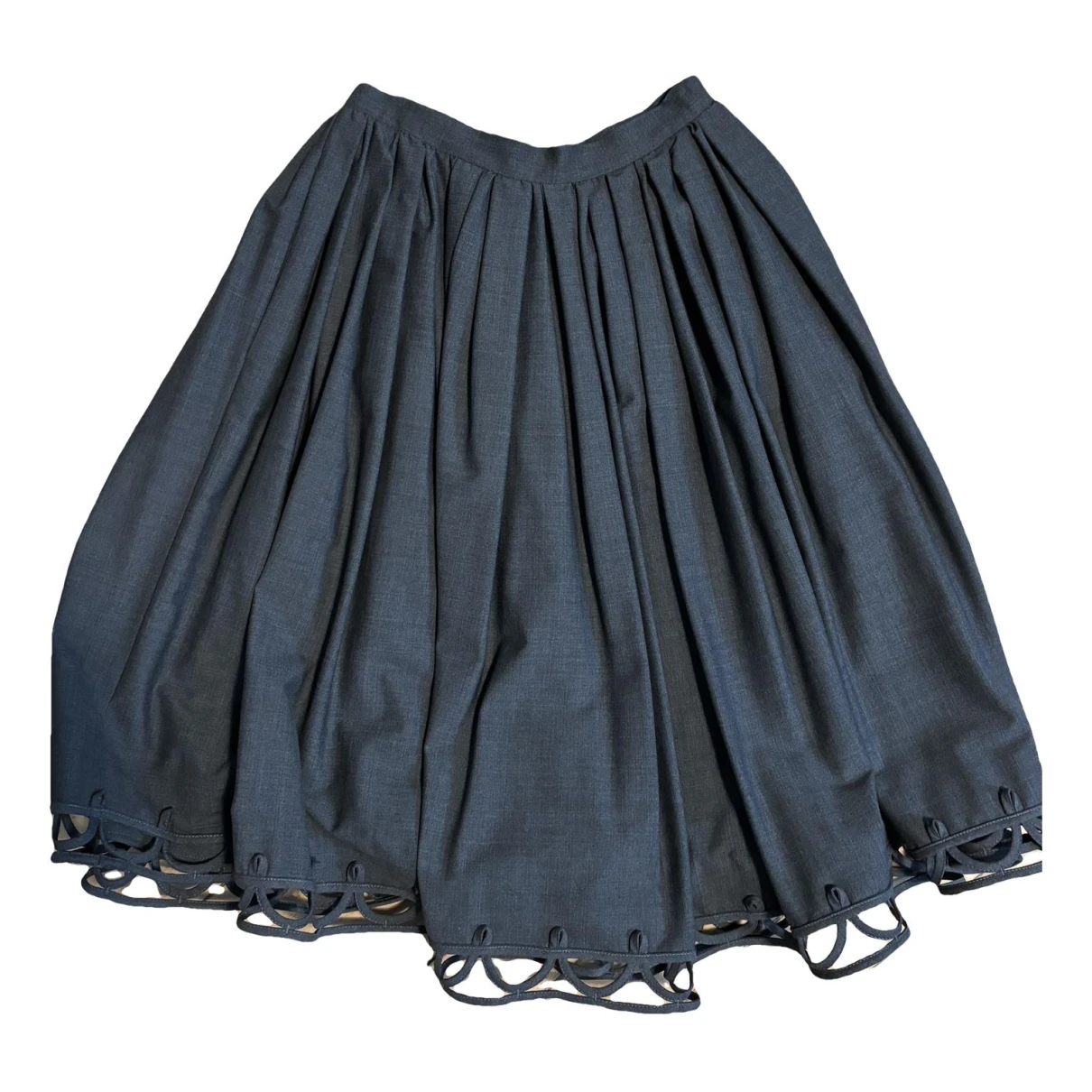 Pre-owned Dsquared2 Wool Mid-length Skirt In Anthracite