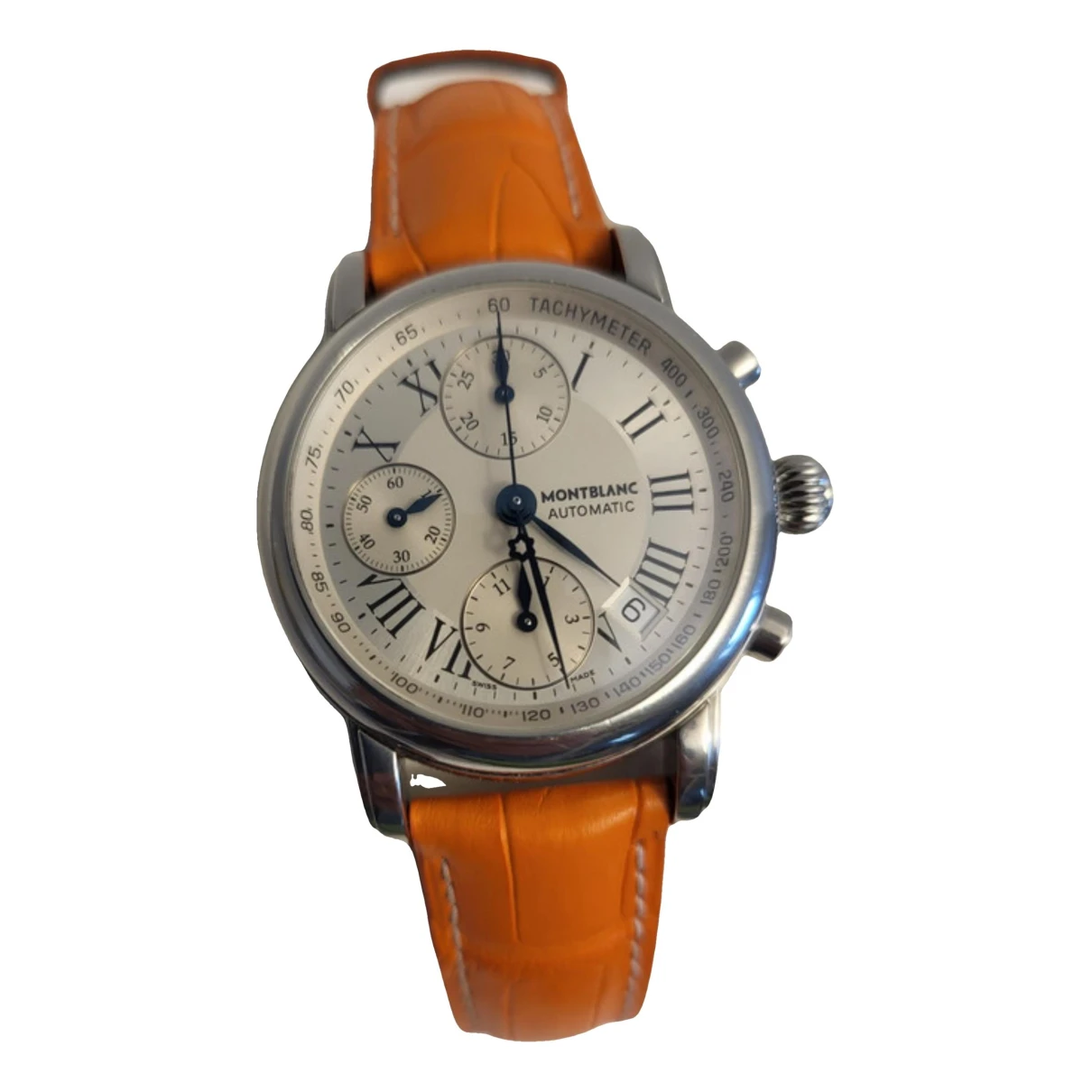 Pre-owned Montblanc Meisterstuck Watch In Orange