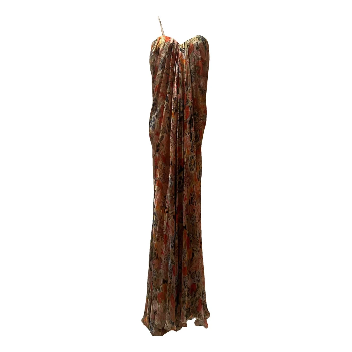 Pre-owned Alexander Mcqueen Silk Maxi Dress In Other