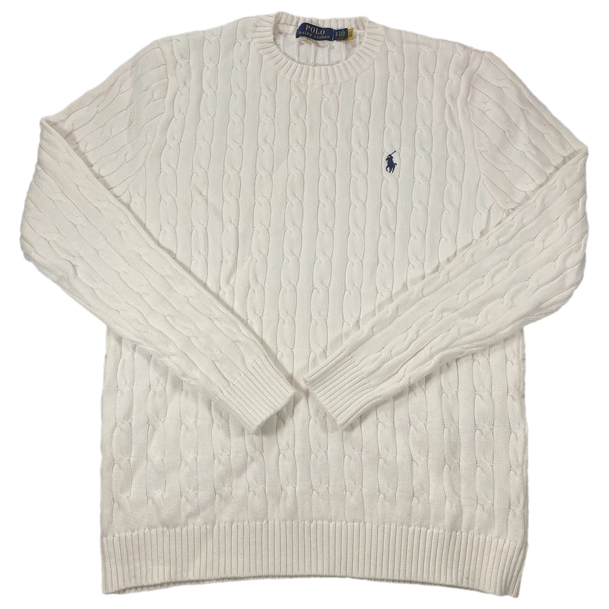 Pre-owned Polo Ralph Lauren Wool Pull In White