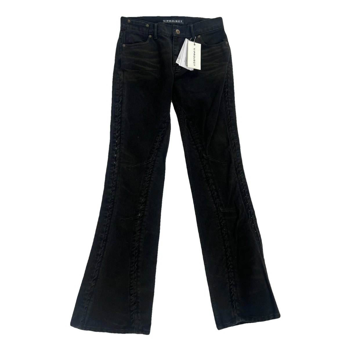 Pre-owned Y/project Jeans In Black