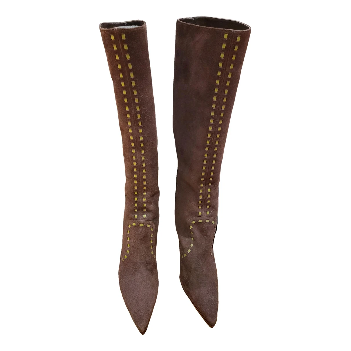 Pre-owned Jimmy Choo Boots In Brown