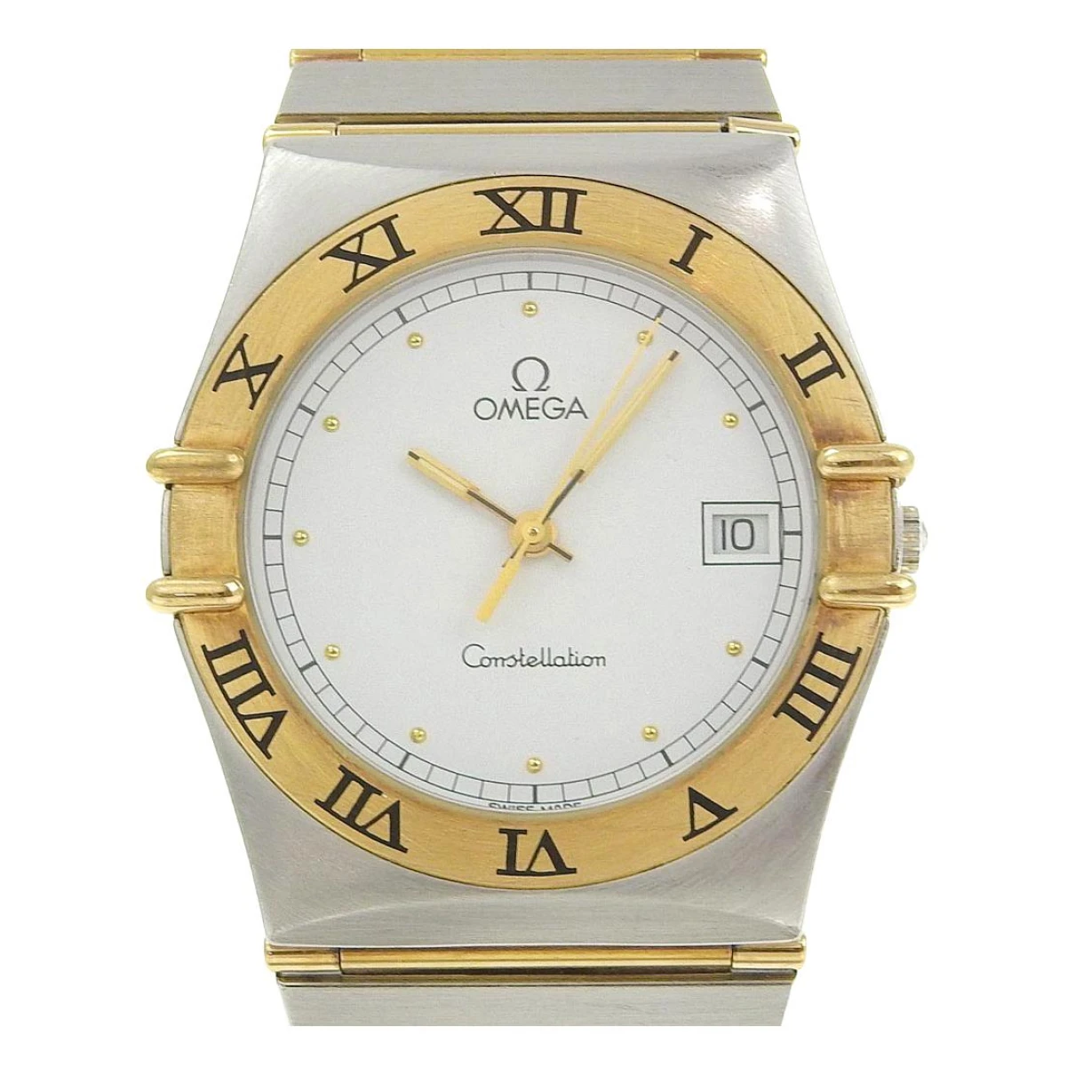 Pre-owned Omega Constellation Watch In White