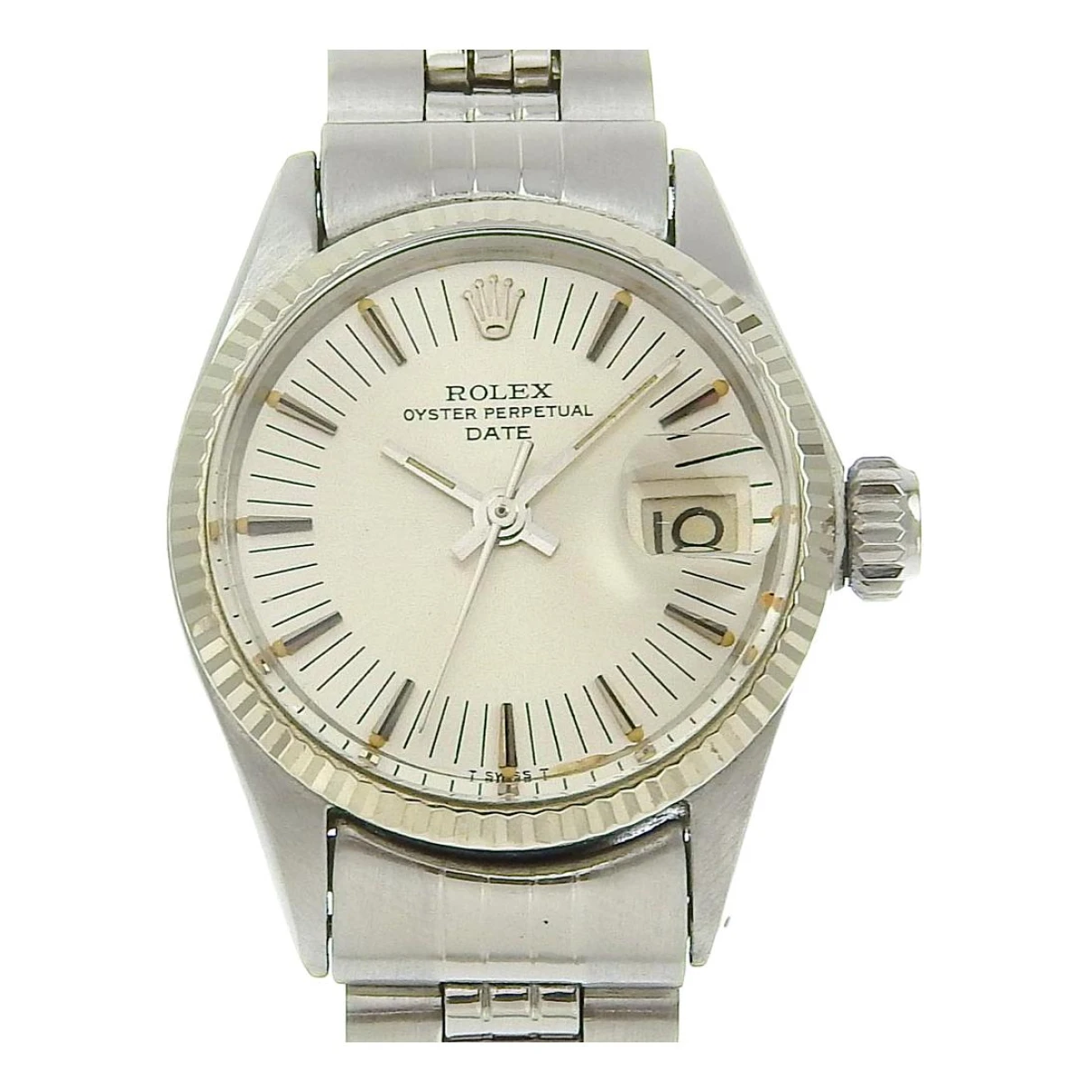 Pre-owned Rolex Datejust 31mm Watch In Silver