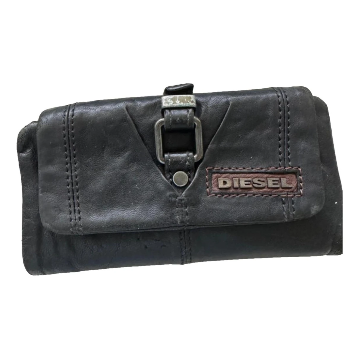 Pre-owned Diesel Leather Wallet In Black