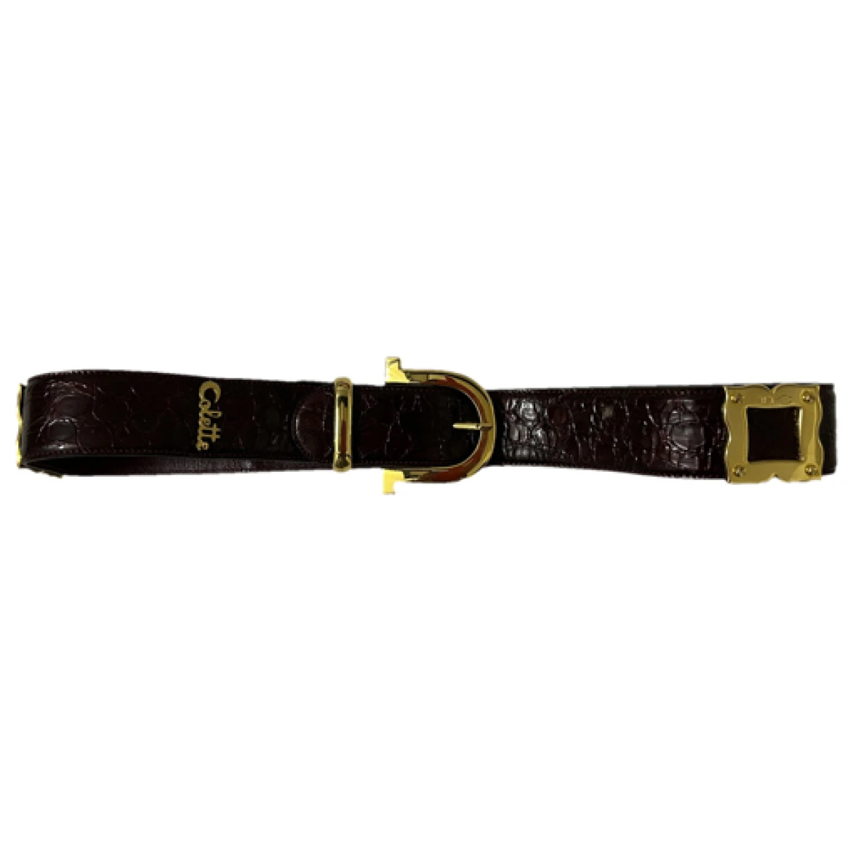 Pre-owned Colette Belt In Brown
