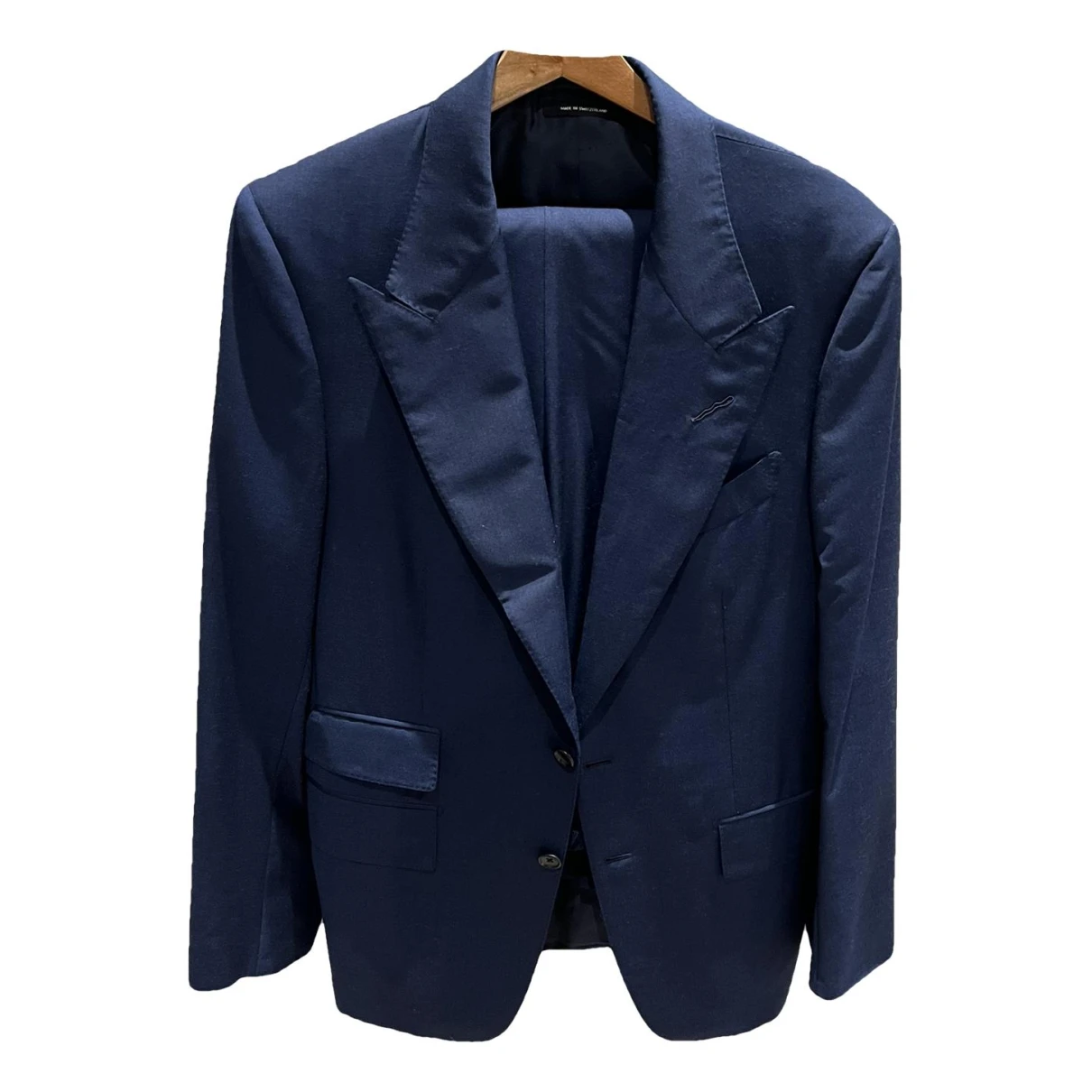 Pre-owned Tom Ford Wool Suit In Navy