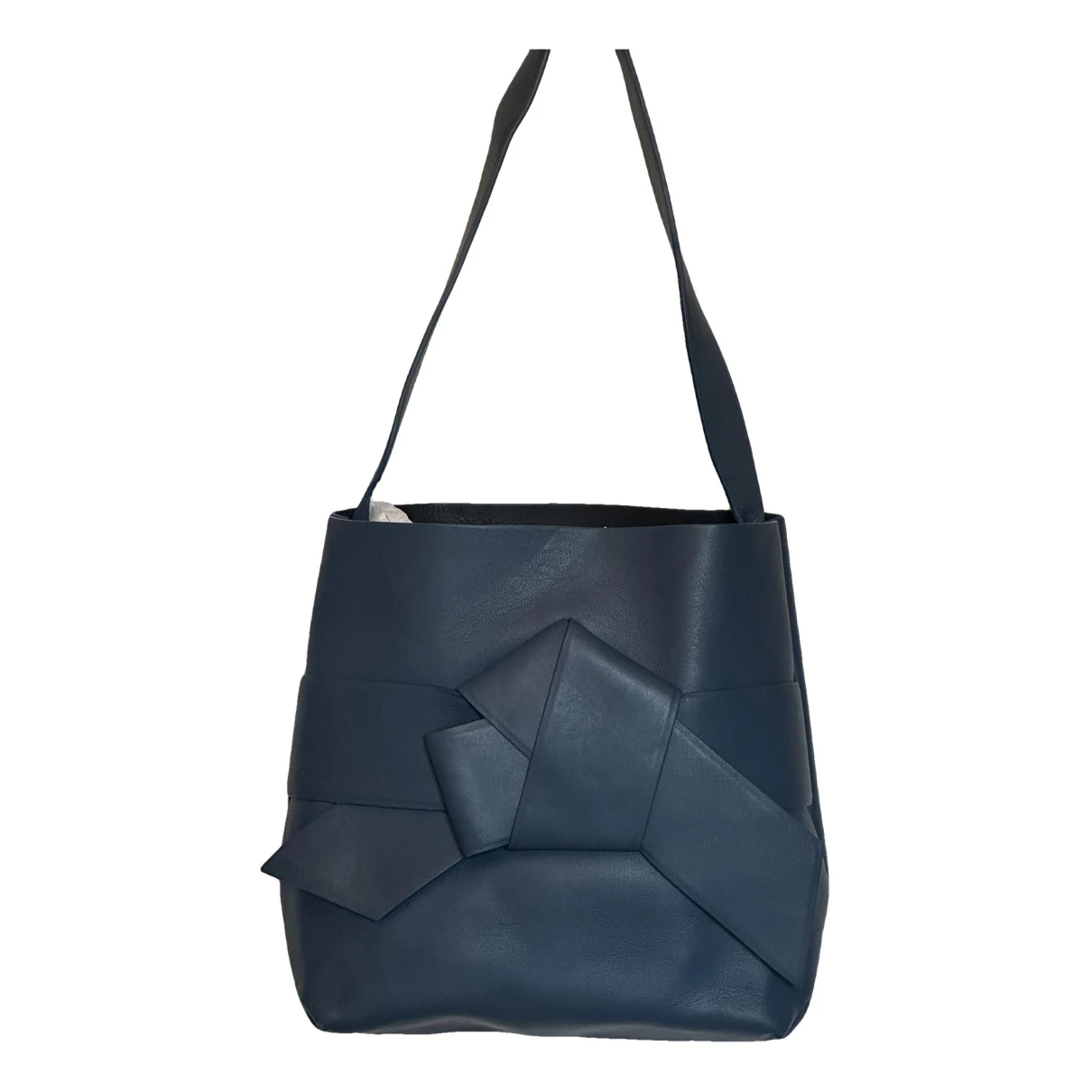 Pre-owned Acne Studios Musubi Leather Handbag In Blue