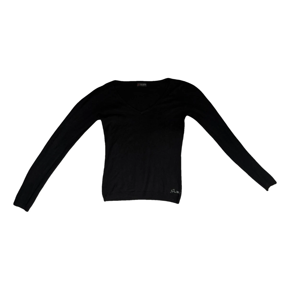 Pre-owned Guess Cashmere Jumper In Black