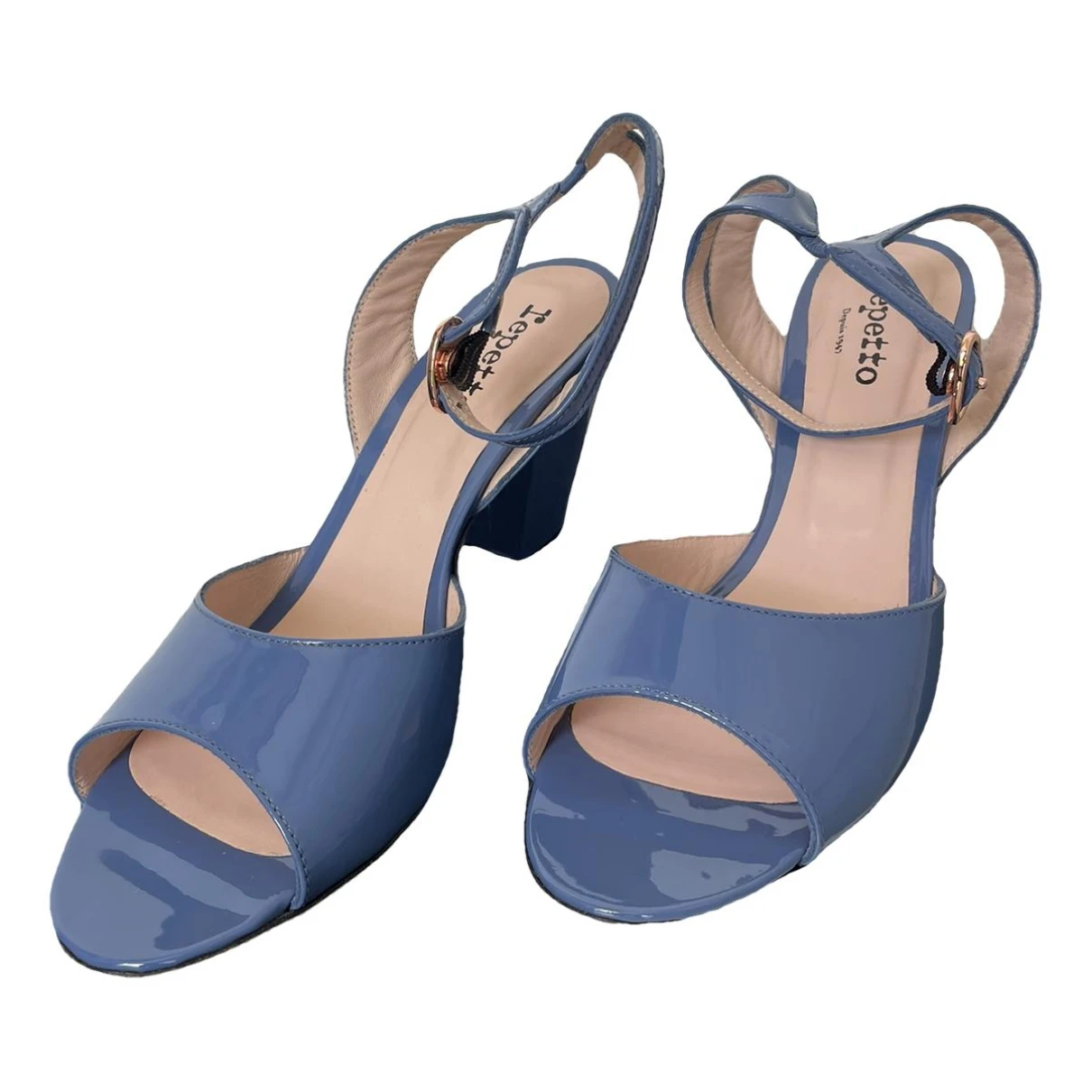 Pre-owned Repetto Patent Leather Heels In Blue