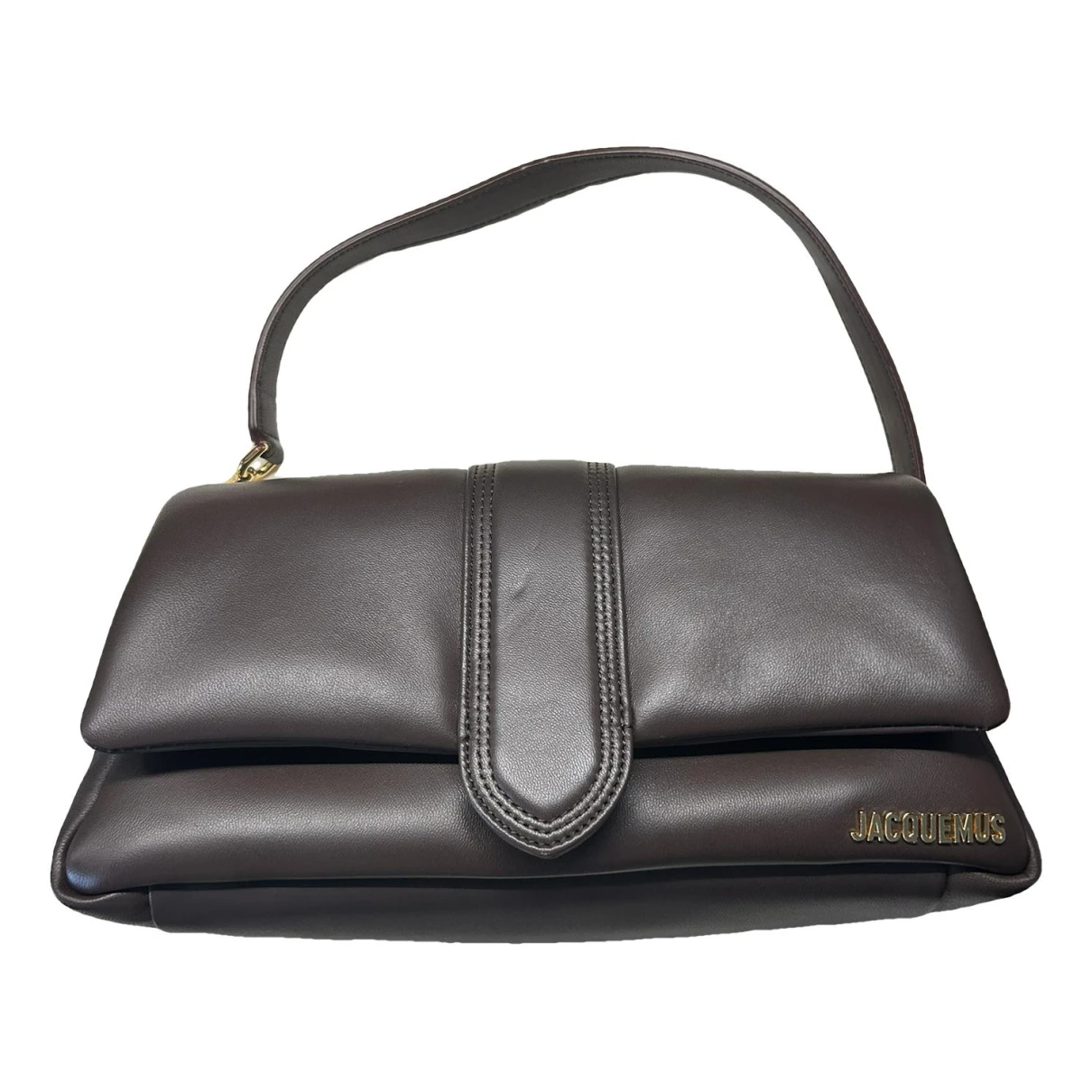 Pre-owned Jacquemus Bambimou Leather Handbag In Brown