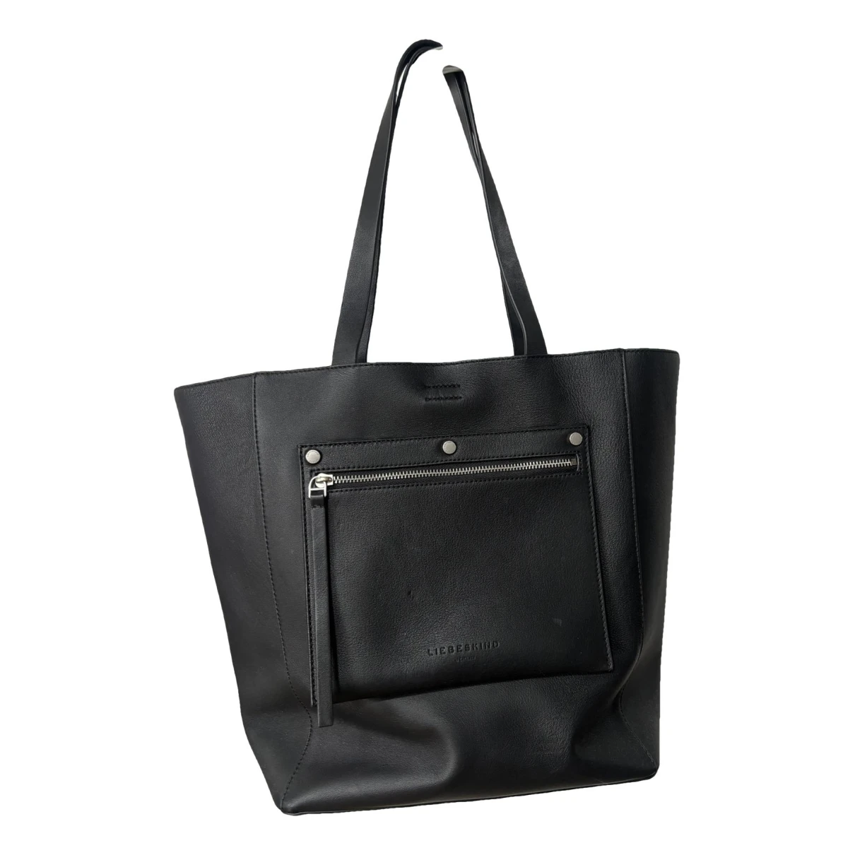 Pre-owned Liebeskind Leather Tote In Black