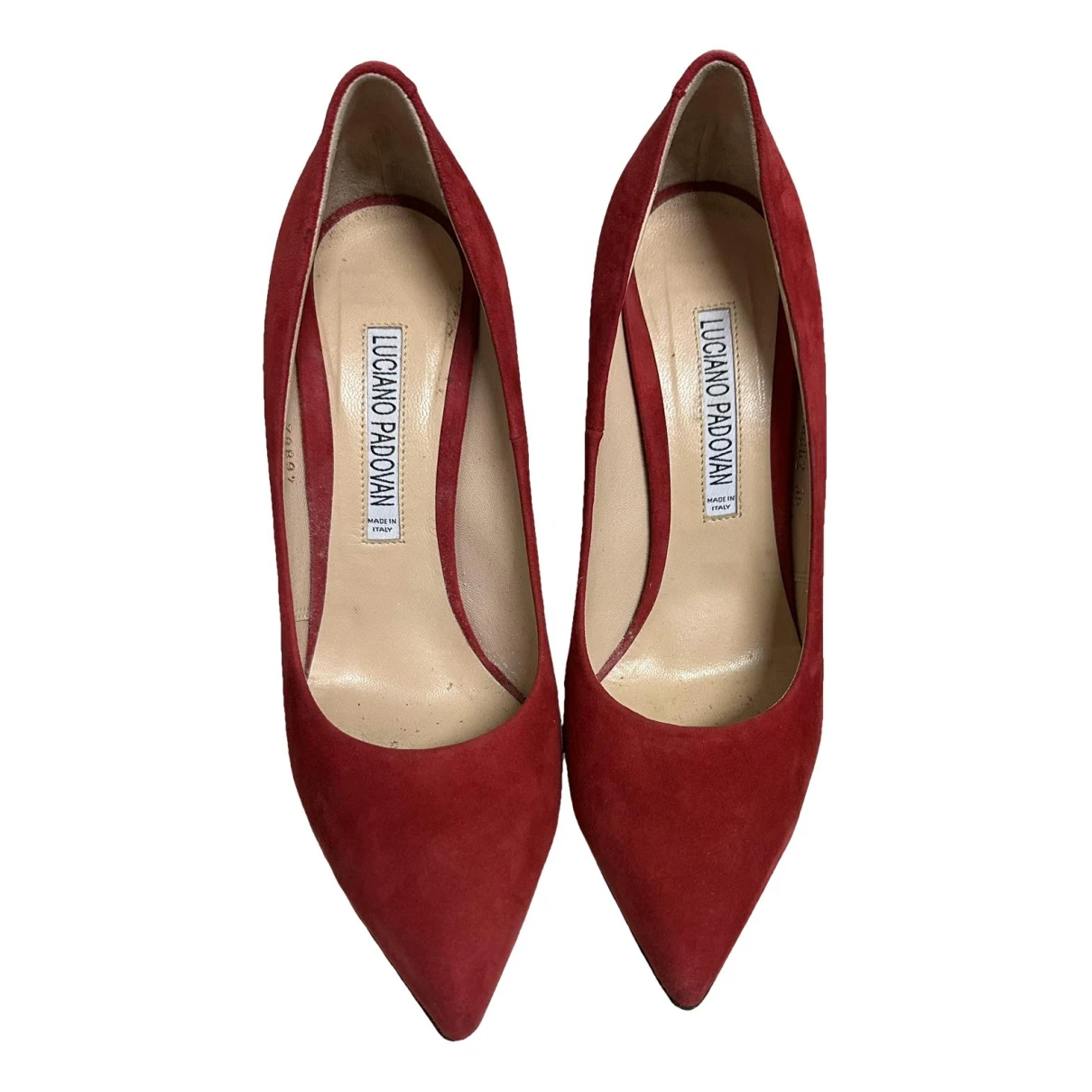 Pre-owned Luciano Padovan Heels In Red