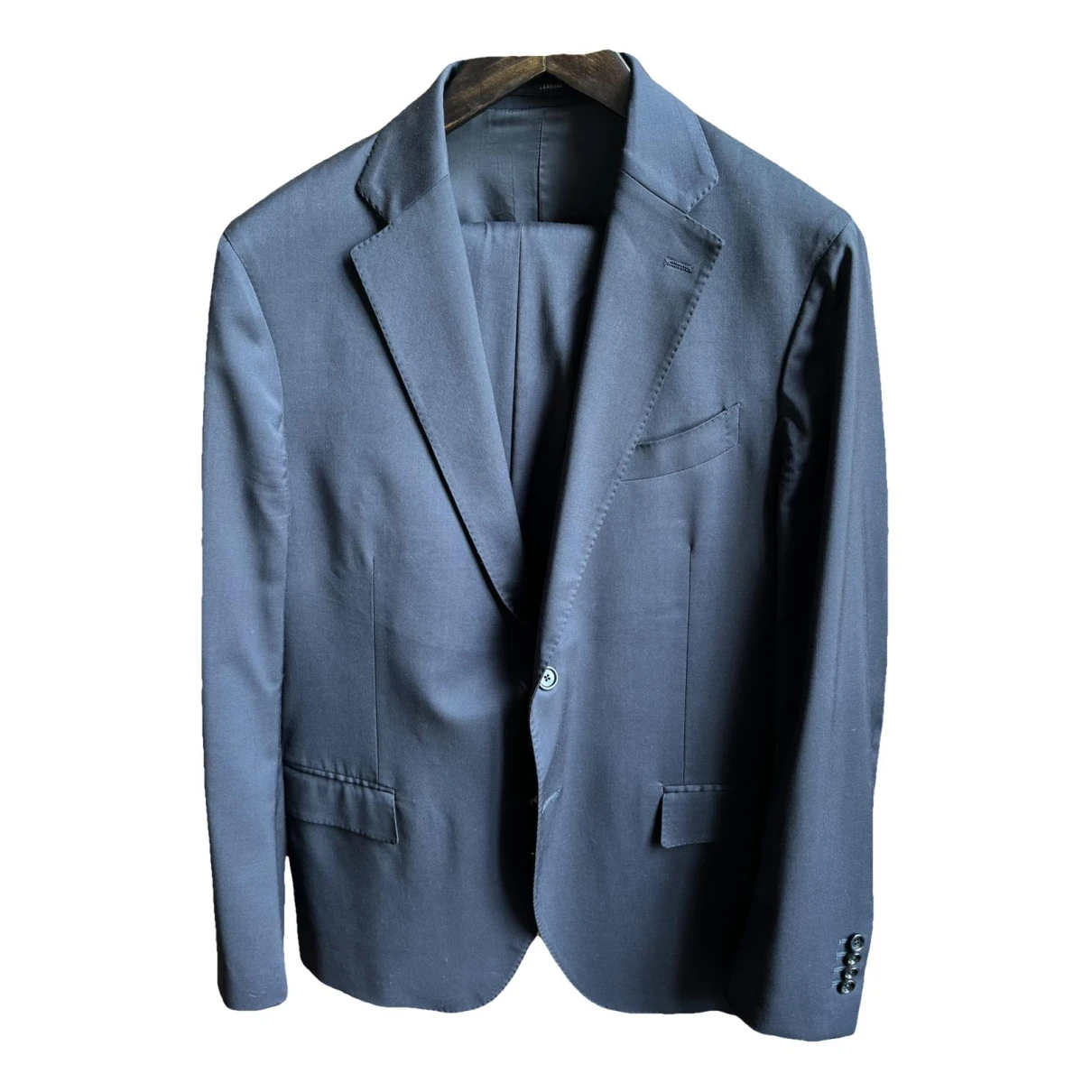 Pre-owned Lardini Wool Suit In Blue