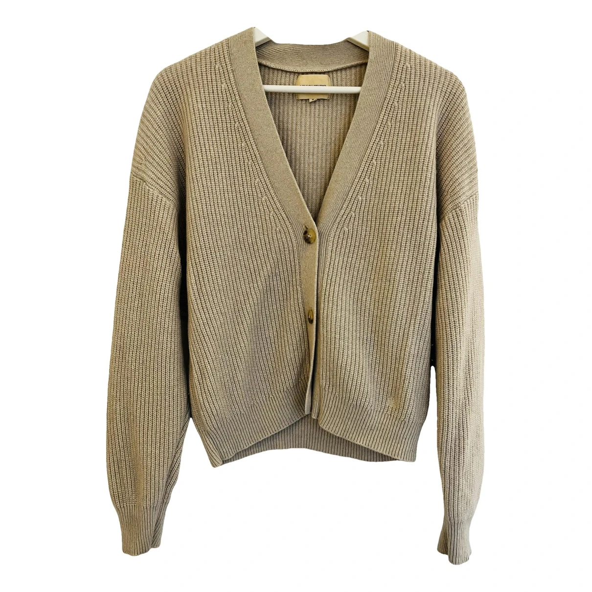 Pre-owned Loulou Studio Cashmere Cardigan In Beige