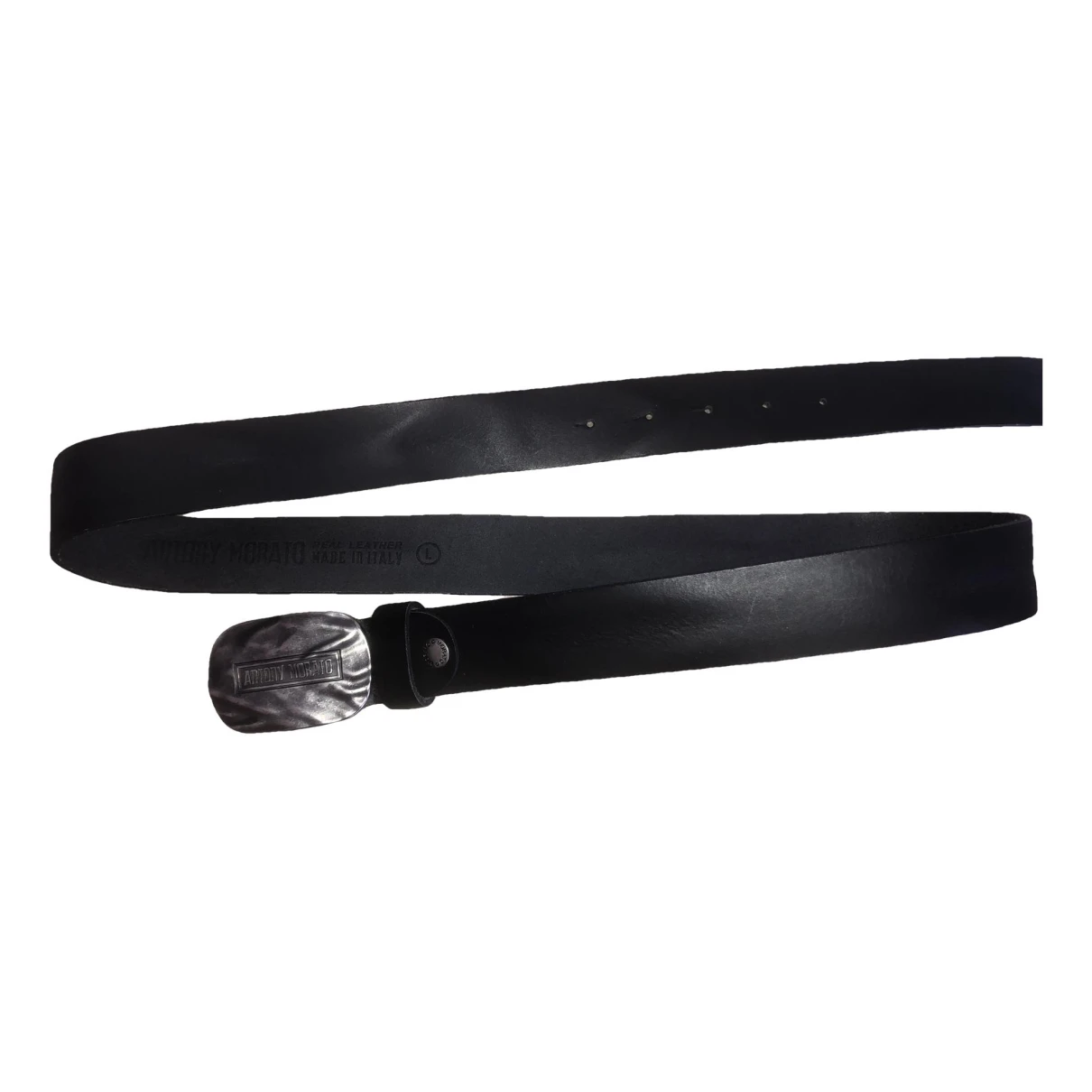 Pre-owned Antony Morato Leather Belt In Black