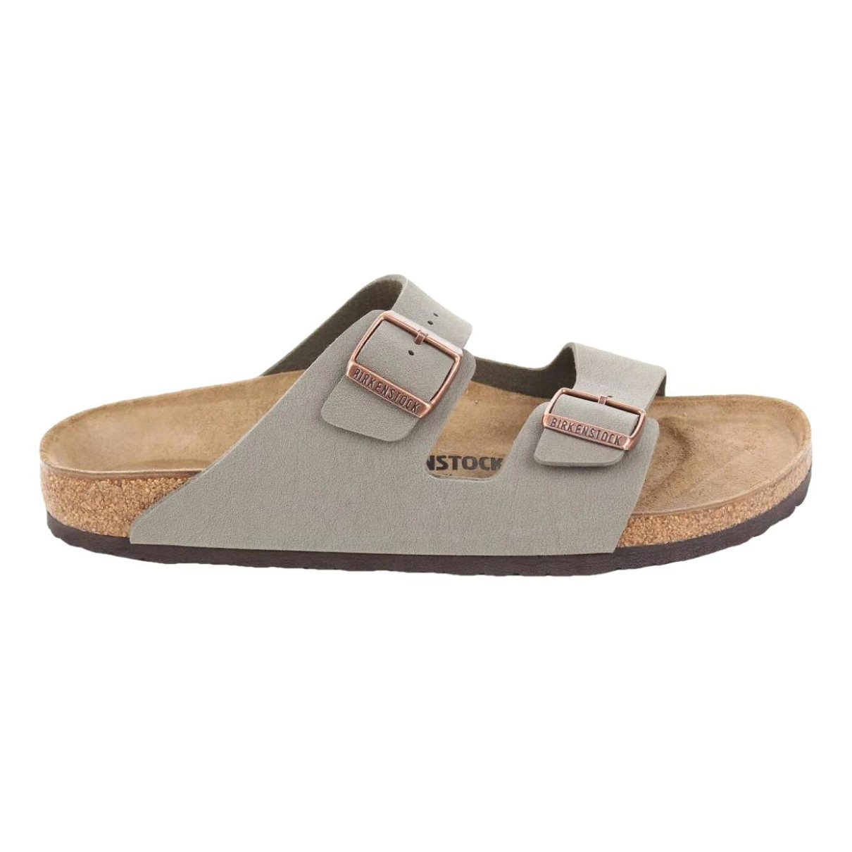 Pre-owned Birkenstock Leather Flats In Grey