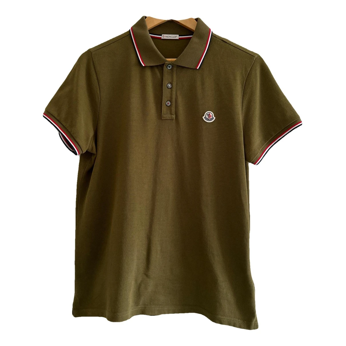 Pre-owned Moncler Polo Shirt In Green