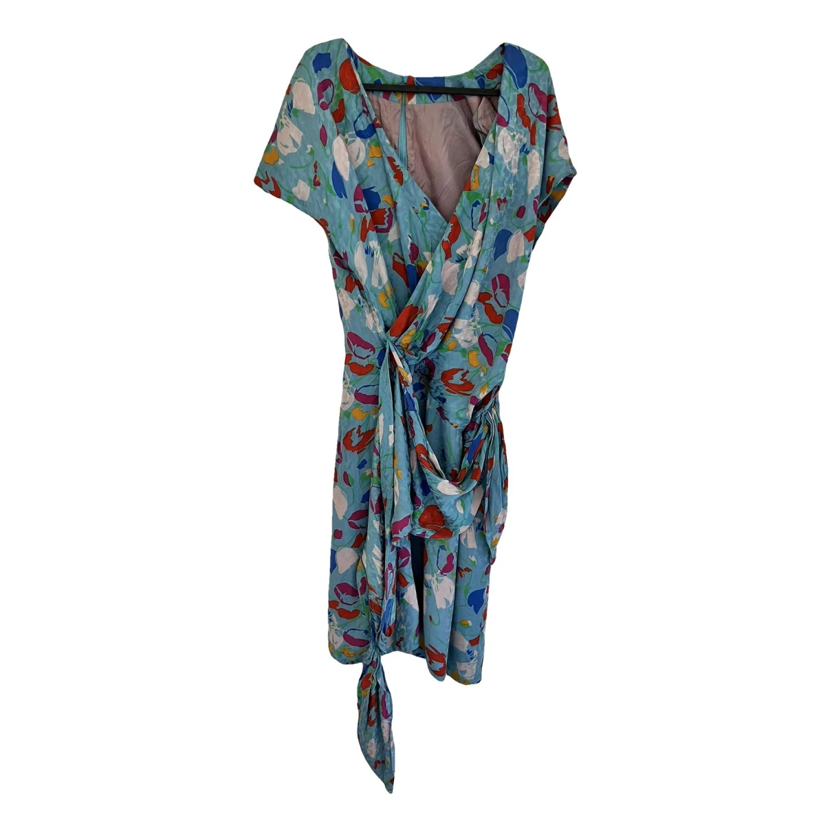 Pre-owned Pierre Balmain Silk Mid-length Dress In Multicolour