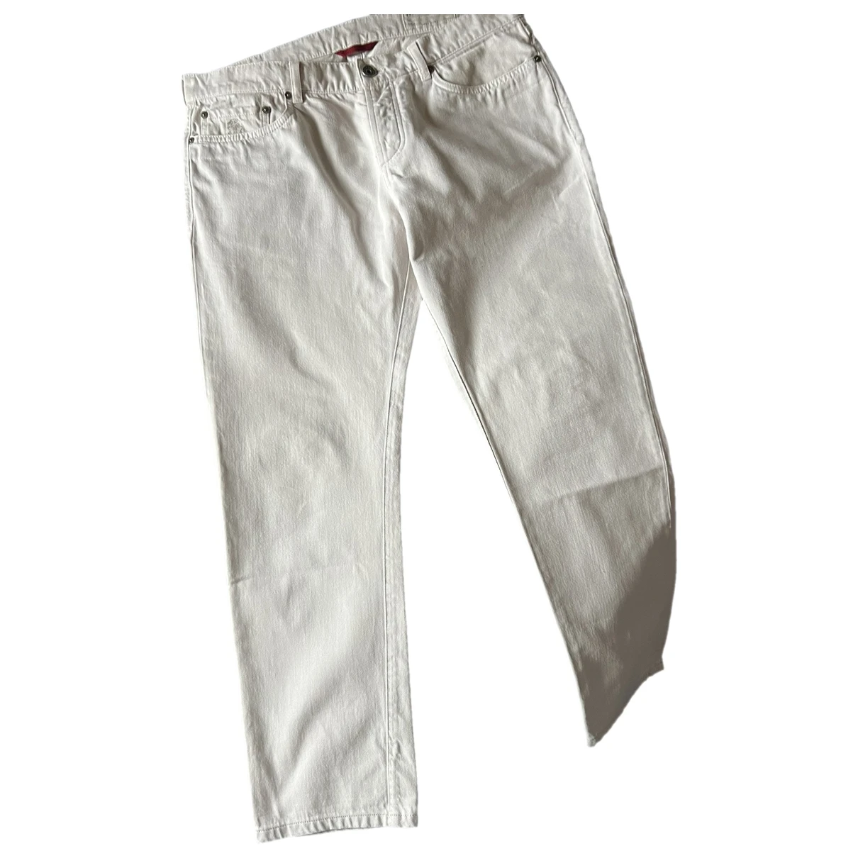 Pre-owned Brunello Cucinelli Straight Jeans In White