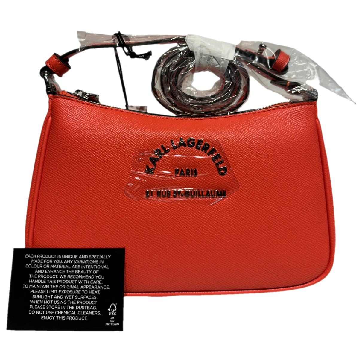 Pre-owned Karl Lagerfeld Handbag In Red