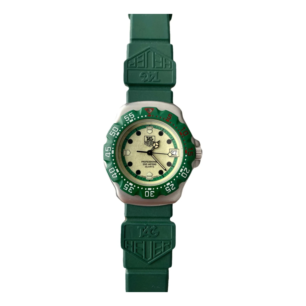 Pre-owned Tag Heuer Formula 1 Watch In Green