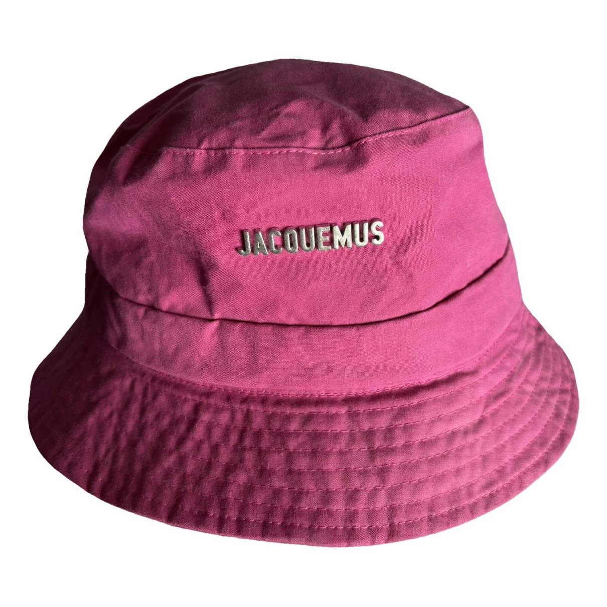 Pre-owned Jacquemus Le Bob Gadjo Hat In Pink