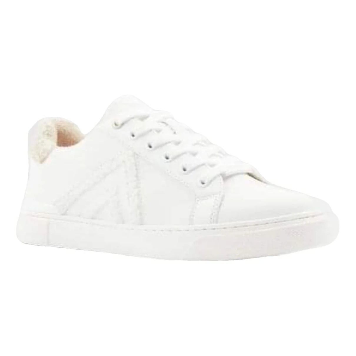Pre-owned Aldo Patent Leather Trainers In White
