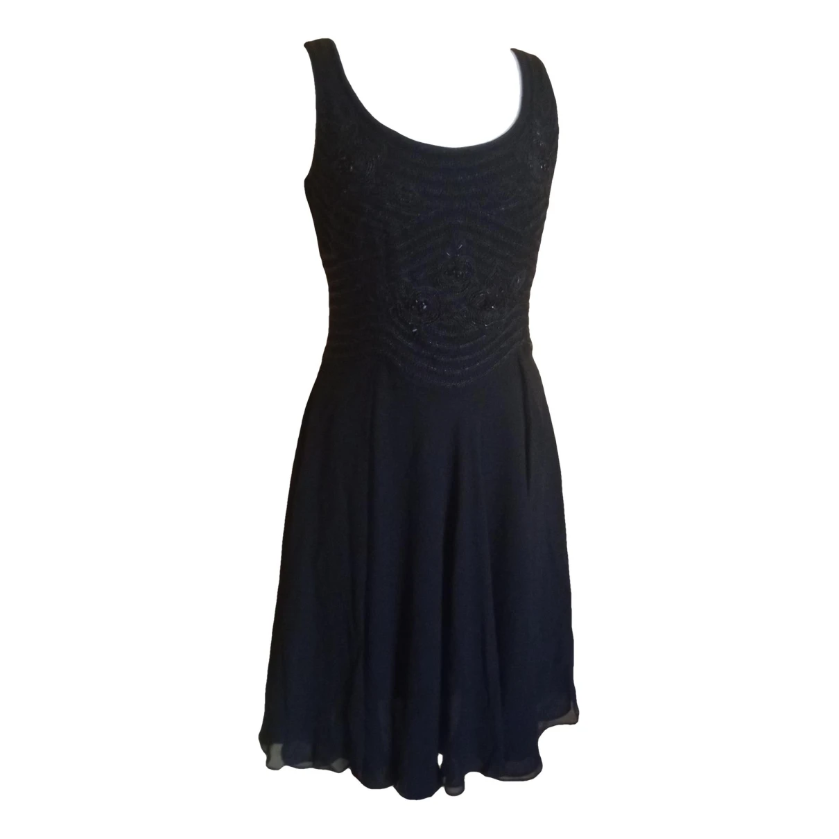 Pre-owned Luisa Spagnoli Silk Mid-length Dress In Black