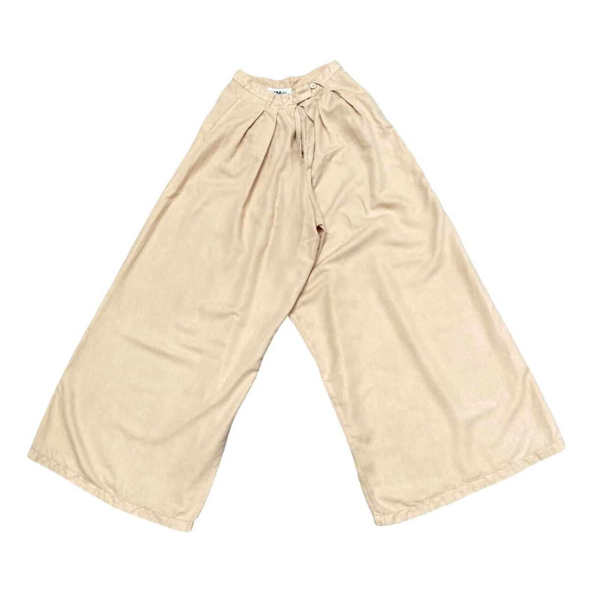 Pre-owned Mm6 Maison Margiela Large Pants In Beige