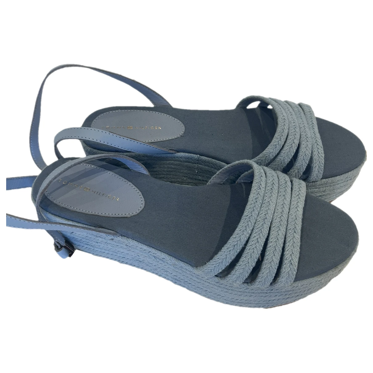 Pre-owned Tommy Hilfiger Sandals In Blue