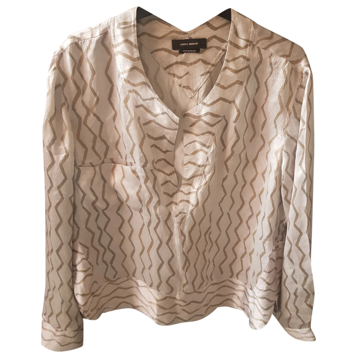 Pre-owned Isabel Marant Silk Tunic In Beige