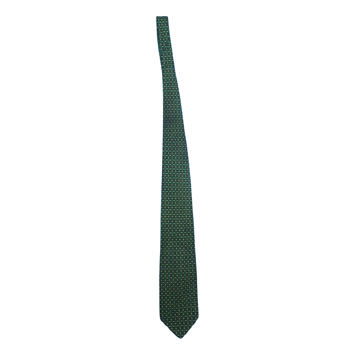 Pre-owned Balenciaga Tie In Green