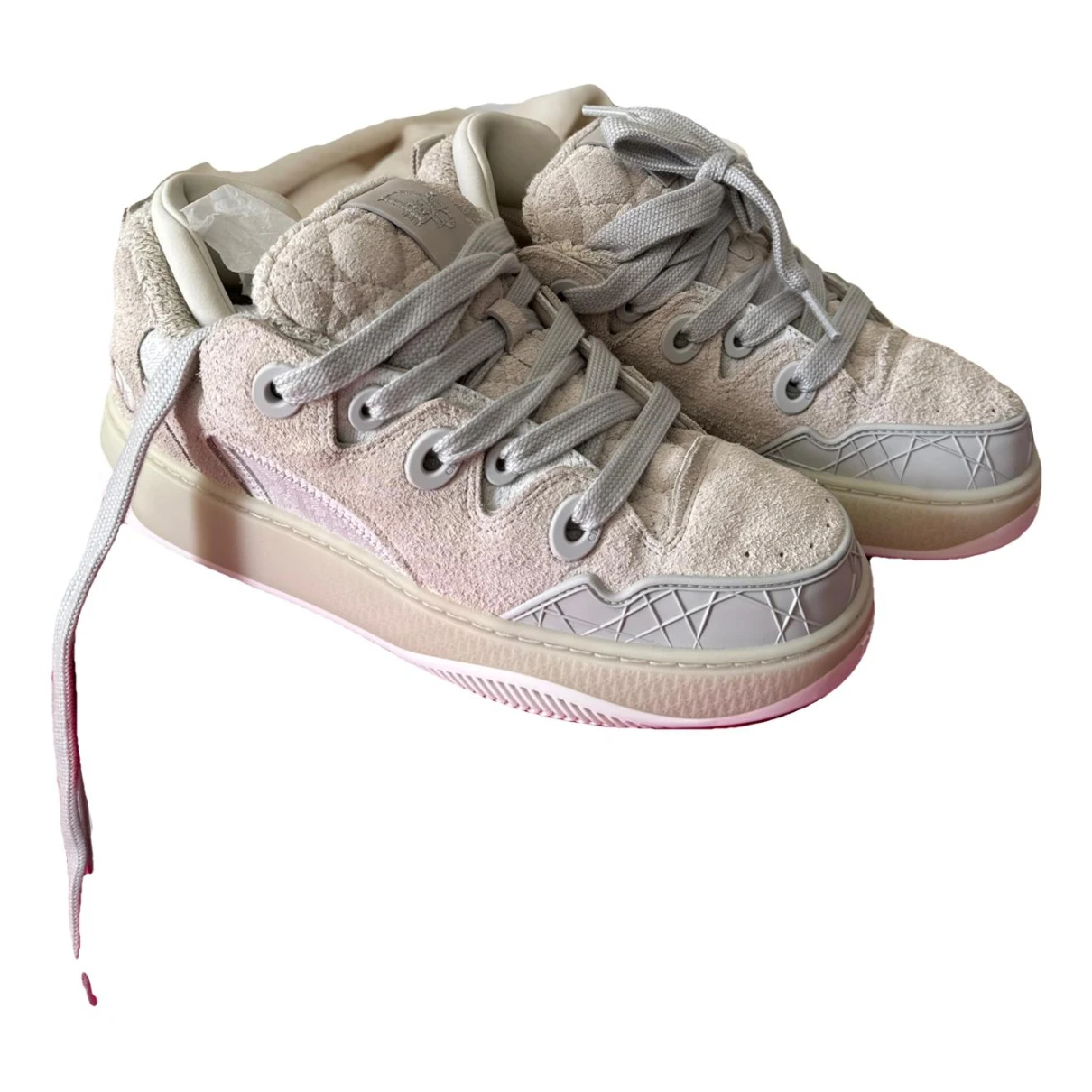 Pre-owned Dior Low Trainers In Beige