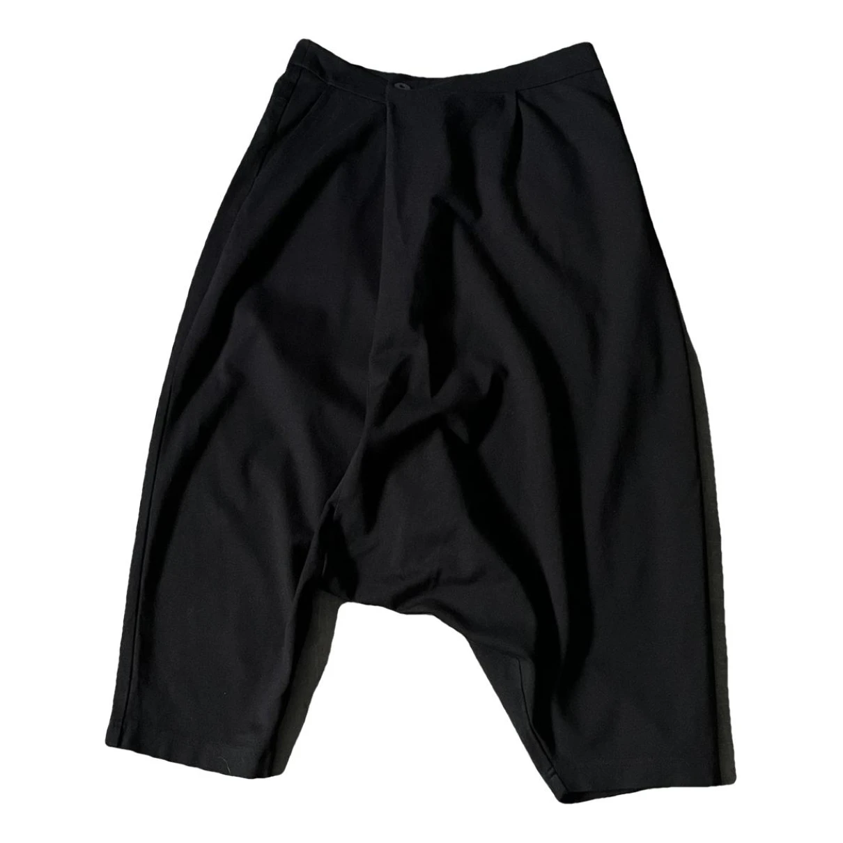 Pre-owned Dries Van Noten Wool Trousers In Black
