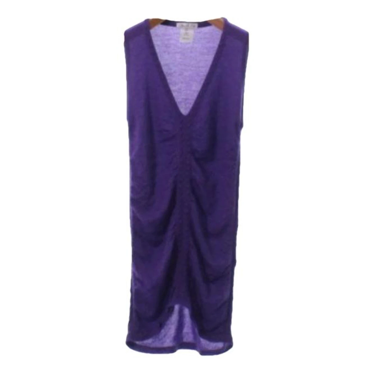 Pre-owned Oscar De La Renta Cashmere Knitwear In Purple