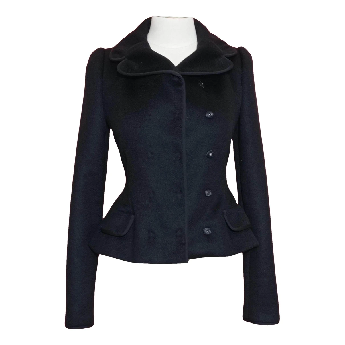 Pre-owned Dolce & Gabbana Wool Blouse In Black
