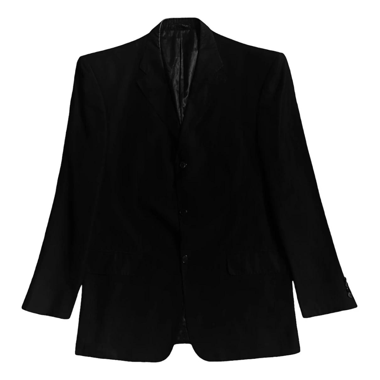 Pre-owned Giorgio Armani Wool Blazer In Black